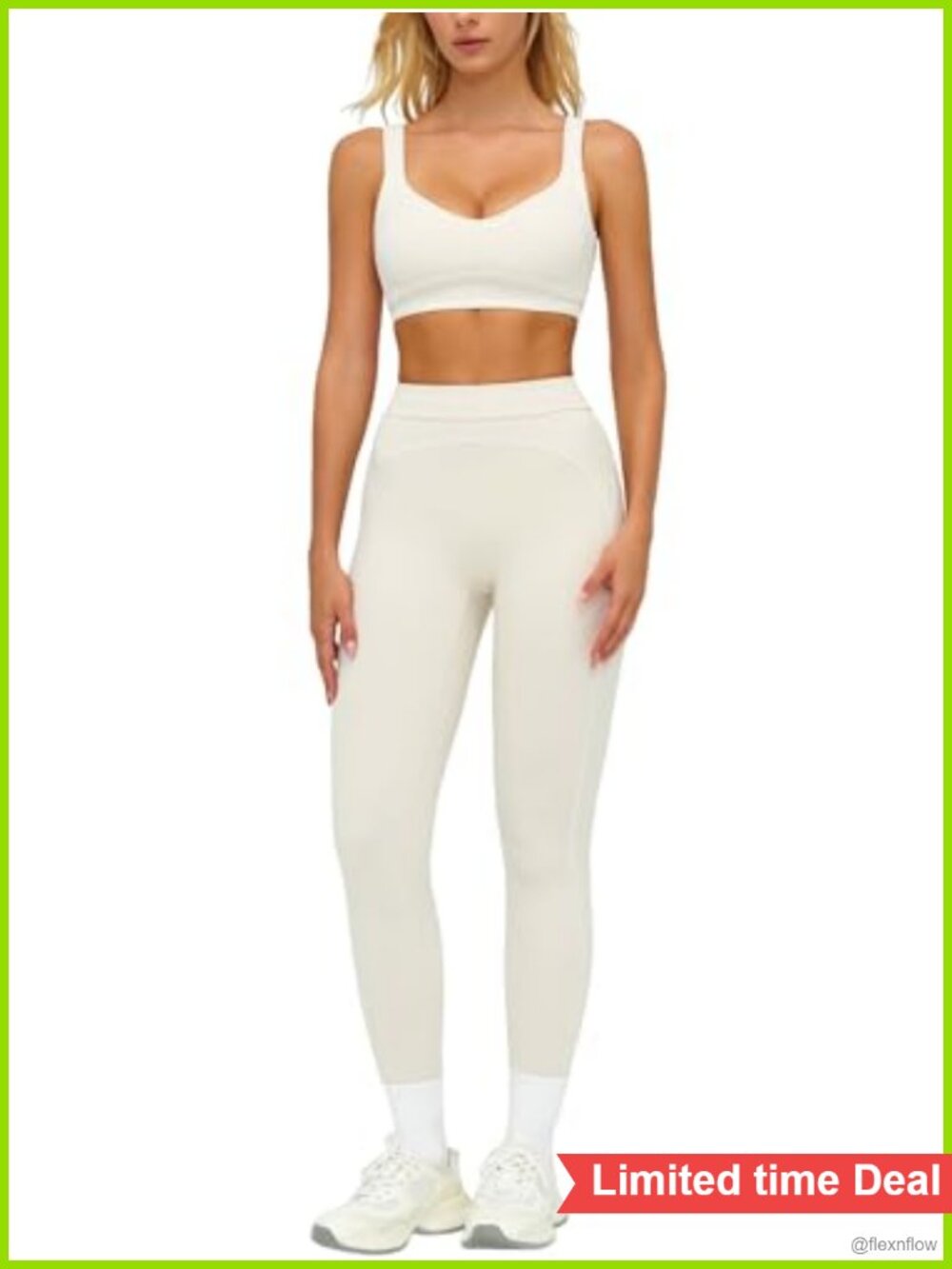 Women 2 Piece Workout Set Polyamide Elastane Sports Bra Leggings Yoga Gym